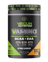Vegun Nutrition - VAMINO - Certified Vegan Branch Chain Amino Acid & Essential Amino Acid Muscle Recovery Drink - All Natural Plant-Based BCAAs+EAAs for Men & Women - Promote Muscle Growth & Recovery