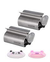 Toothpaste Tube Squeezer Animal Toothpaste Clip Rollers Metal Practical Seat Holder 4 pcs Toothpaste Squeezer for Every Home VANCON