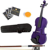 Mendini 16-Inch MA-Purple Solid Wood Viola with Case, Bow, Rosin, Bridge and Strings