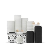 ARBAB'S Disposable 12oz Paper Coffee Cups With Lids & Stirrers [Double Coated Layer] | No Sleeves Needed | Pack of 125 Cups, 125 Lids & 125 Stirrers