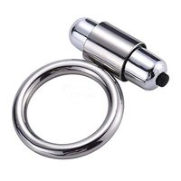 Jinqian Stainless Steel P-eñis Vibrating Collar 10 Frequent Men's Lock Fine Ring Çðck rìñg Pênïs riñg Dêlaÿed erêctiðn Low Noise T-Shirt (S)