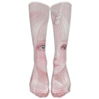 HUE Fantastic Girl Unicorn Men Women Novelty Long Socks Cotton Socks Multicolored Pattern Stockings