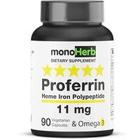 Proferrin Heme Iron Polypeptide 11 mg - 90 Vegetarian Capsules