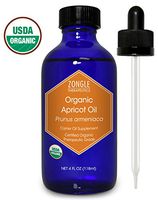 Zongle USDA Certified Organic Apricot Oil, Safe To Ingest, Prunus Armeniaca, 4 OZ