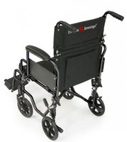 Everest & Jennings EJNAV-18BL Navigator Transport Wheelchair, Flip Back Desk Arm, Swing Away Footrest, 18" x 16", Blue