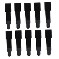 10 x Broken Toe Wraps Brace Cushioned Bandages Toe Separator Band Cracked Hammer Toe for Foot Care - Black