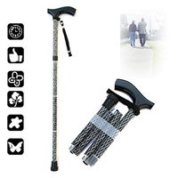 Telescopic Folding Cane Collapsible Walking Stick,Adjustable Walking Stick Mobility Aid, Post Injury or Surgery Support for Men, Women and Teens