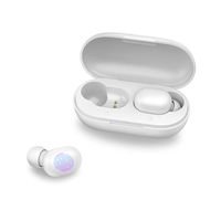 Bluetooth 5.0 True Wireless Earbuds, Jeabo GT1 Headphones with Easy Connection,Smart Touch Control,7. 2mm Dynamic Driver,IPX5 Waterproof,Total 12H Playtime (White)