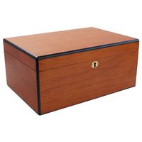Savoy by Ashton Large Humidor in Pearwood, 100 Cigar Capacity