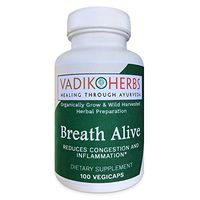 Breath Alive by Vadik Herbs | All Natural Lungs and bronchial Supplement | Herbal Respiratory Health | All Natural Ayurvedic Lung Health (1 Pack)