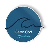 Squiddy Cape Cod Massachusetts Wave - Vinyl Sticker for Car, Laptop, Notebook (4" high)