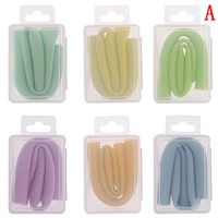 YUYUE 1pc Food Grade Silicone Straw Portable Reusable Drinking Bent Straw with Box