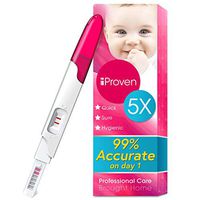 iProven FMH-139-5 Pregnancy Tests - One Step HCG Urine Early Pregnancy Test - Do It Yourself Home Pregnancy Tests - The Easy Way to Monitor Fertility