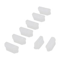 uxcell a16040100ux0073 Rubber Computer TV HDMI Female Port Dust Dustproof Cover Protector 8pcs Clear Pack of 8