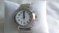 Ladies Talking Wrist Watch Silver Tone for the Blind and Low Vision