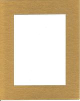 Pack of 10 5x7 Gold Picture Mats with White Core, for 4x6 Pictures