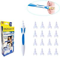 q Grips Earwax Remover, DELUX Ear Wax Removal Tool, Soft & Flexible Earwax Remover Kits for Humans Spiral Ear Cleaner for Adults & Kids with 16 Replacement Tips