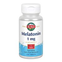 KAL Melatonin 1mg | 100% Pure | Healthy Relaxation & Sleep Support Formula | Fast-Acting | Vegetarian | 120ct, 120 Serv.