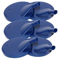 Rehabilitation Advantage Blue Snorkel Lids, Set of 6