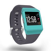 MightySkins Skin Compatible with Fitbit Ionic - Solid Turquoise | Protective, Durable, and Unique Vinyl Decal wrap Cover | Easy to Apply, Remove, and Change Styles | Made in The USA