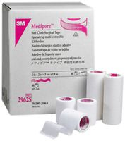 3M Medipore Soft Cloth Surgical Tape,Short Roll 2962S (Pack of 48)