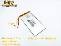 3lines 3.7V 4000mAh 3560143 Lithium Polymer Ion Rechargeable Battery Lithium Polymer Li-Po Battery for MP4 GPS MP3 Bluetooth Stereo DIY Gift