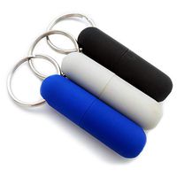 OYHBO Cigar Punch Bullet Style Plastic Keychain Punch with 8 mm Hole (White & Black & Blue)