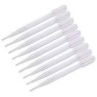 Romote 100Pcs Transfer Pipette Dropper 3ml Measuring Pipettor Disposable Graduated Pipette Liquid Pasteur Pipette