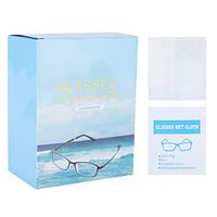 fosa 100Pcs Glass Resin Lens Cleaning Wipes Wet Wipes Cleaning Screen Wipes for iPhone, iPad, Eyeglasses, Laptops, Computers, 3D Glasses, Myopia, Sunglasses, Telescopes Cleaning Kit
