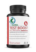 Test Boost | All Natural | Magnesium Activation Technology | Promotes Muscle Growth | Improve Bodybuilding Results | Supports Libido & Stamina 90 Veggie Capsules