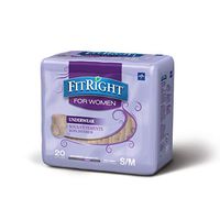 FitRight Incontinence Underwear for Women, Disposable Underwear with Heavy Absorbency, Small/Medium, 80 Count