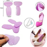 Dragon Honor Insole Pain Killer Heel Cushion 1 Pair Heel Cushion Inserts Heel Grips Shoe Pads,Blister Prevention and Protectors for Womens Loose Shoes and High Heels Too Big (Pink)