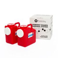 Pureway Sharps 2 Gallon Two-Pack Disposal System 40022