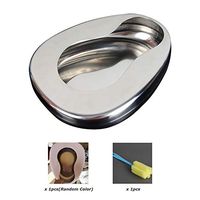 Stainless Steel Bedpans, Adult Home Care Bed Pan, Personal Bidet Bedpan for Bedridden Disabled and Pregnant Woman,A