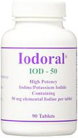 Iodoral Iod-50 High Potency Iodine/Potassium Iodide Tablets, 90 Count