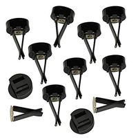 Set of 10 Square Head Car Air Vent Clip with Plastic Slot Head Car Vent Clip Relacement Auto Air Conditioner Car Outlet Clips, Black