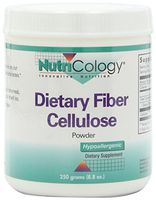 Nutricology Dietary Fiber Celllulose, 250-Grams (8.8 ozs)