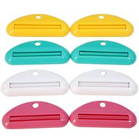 Envysun Toothpaste Tube Squeezer 8pc Toothpaste Tube Dispenser Multipurpose Squeezer Clips Assorted Color