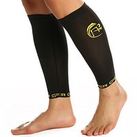 CFR Copper Compression Recovery Calf Sleeve Shin Splint Leg Support Sleeves for Running Cycling Travelling Muscles Joints Pain Relief Men & Women One Pair,L UPS Post