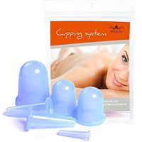 SPEQUIX Silicone Massage Cups Set Anti Cellulite Facial and Body Massage Cupping Cups for Body Detoxification Joint and Muscle Soreness Relief Cellulite Treatment Pain Relief(Set of 6) (Blue)