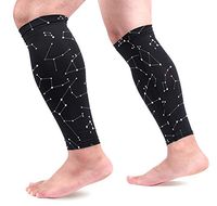 KEAKIA Constellations Sky Map Calf Compression Sleeves Shin Splint Support Leg Protectors Calf Pain Relief for Running, Cycling, Travel, Sports for Men Women (1 Pair)