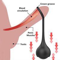 QKVNA Male Silicone Ball Male P-ênîs Éxtêndêr Énlârgêr Stretcher Enhancer Enlarger Exerciser Pennis Exercise （with 4PCS Ball ）