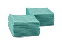 DRI Professional Extra-Thick Microfiber Cleaning Cloth 24 Pack Green (16IN x 16IN, 300GSM, Commercial Grade All-Purpose Microfiber Highly Absorbent, LINT-Free, Streak-Free Cleaning Towels)