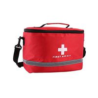KHXJYC First Aid Bag with Shoulder Strap and Handle,Medicine Pouch with Zipper,Multifunction Emergency Medicine Storage Bag