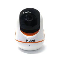 Brobot BabyCamHD v2.0 Baby Monitor WiFi Security Camera Smart Video Live Stream to iPhone/Android, Pan-Tilt, Night Vision, Two-Way Audio to Watch Home, Infant, Pet, or Elderly ... (Orange)