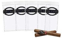APQ Pack of 100 Zipper Lock Cigar Bags 4 x 8. Pre-Printed Clear Plastic Poly Bags 4x8. Low Density Polyethylene with 2 Mil Thick. Seal Top Closure Bags for Storing and Transporting Cigars and Tobacco