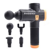 Muscle Massage Gun Handheld Electric Massagers Gun Cordless Percussion Massager Deep Tissue for Muscle, Neck and Back Super Slience Massager Device with 4 Head