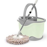 Rotary Mop Mop Set Lazy Mop Set Double Drive Automatic Dry Hand-Free Mop (Color : Green)