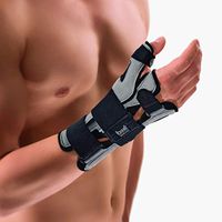 Bort 112050 SellaTex® Wrist Spica and Thumb Fracture Splint Removable Thumb Carpal Tunnel, Wrist Fracture, Thumb Fracture, Wrist Thumb Pain, Day Night Splint Splint, Immobilzer (Grey, XLarge, Left)