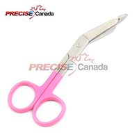 PRECISE CANADA: 1 Lister Bandage Nurse Scissors - 4 1/2" Color Handles (Pink)